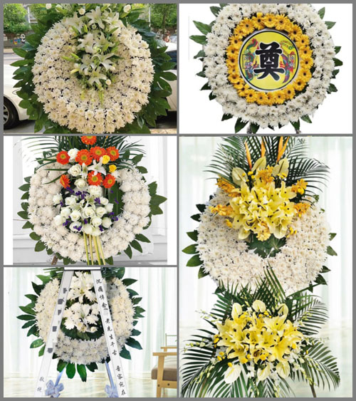 山东济宁兖州区黄屯街道花圈速递